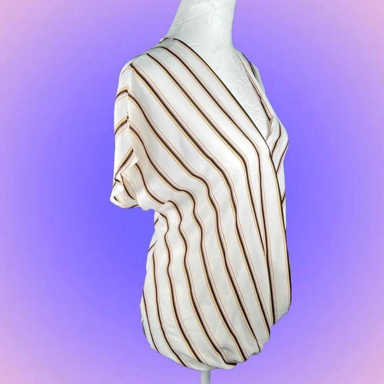 adrianna papell | striped blouse