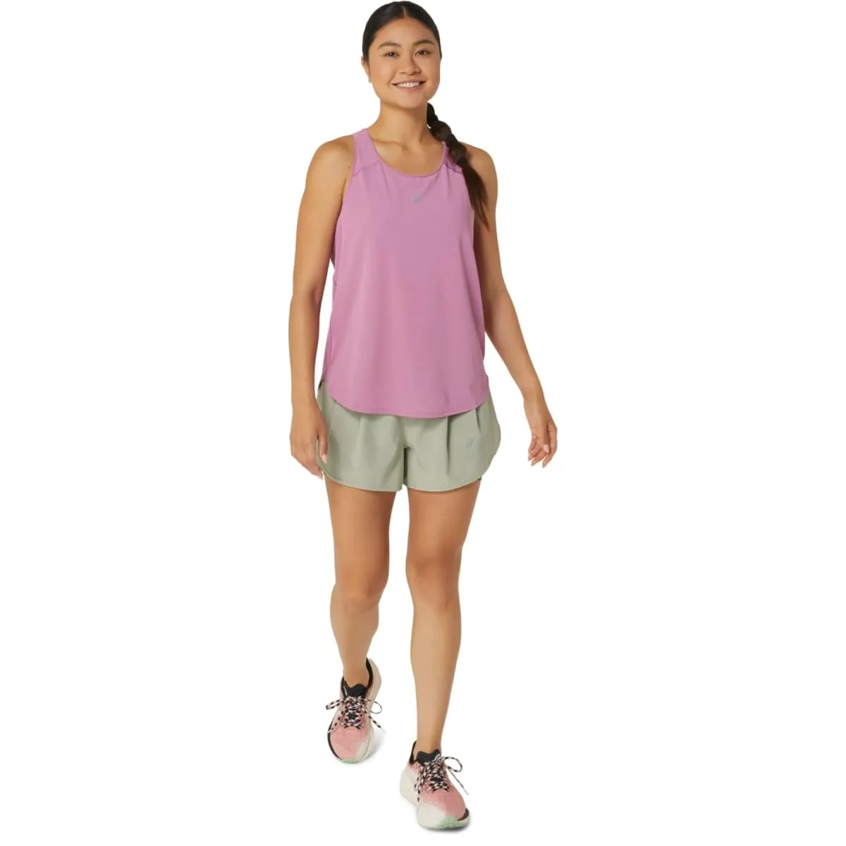 ASICS Women's Road Tank Apparel, XL, Soft Berry