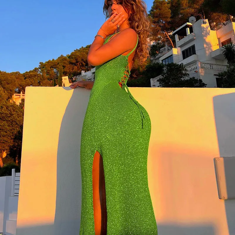 BerriesJam - Elegant Bandage Backless Summer Sundress