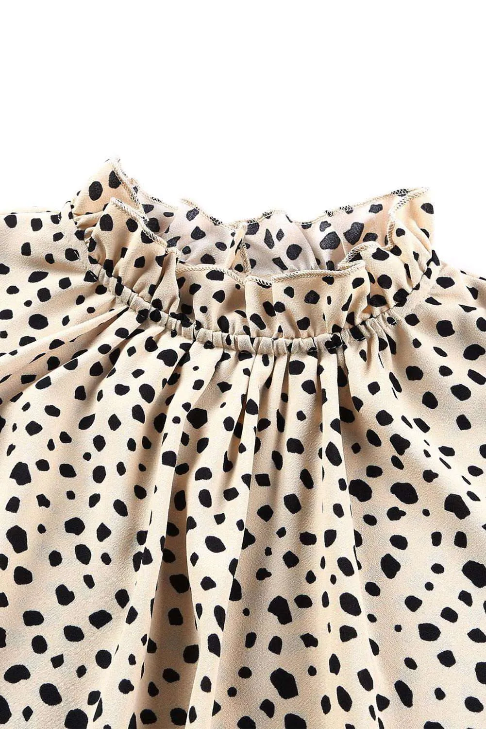 Brown Leopard 3/4 Sleeves Blouse
