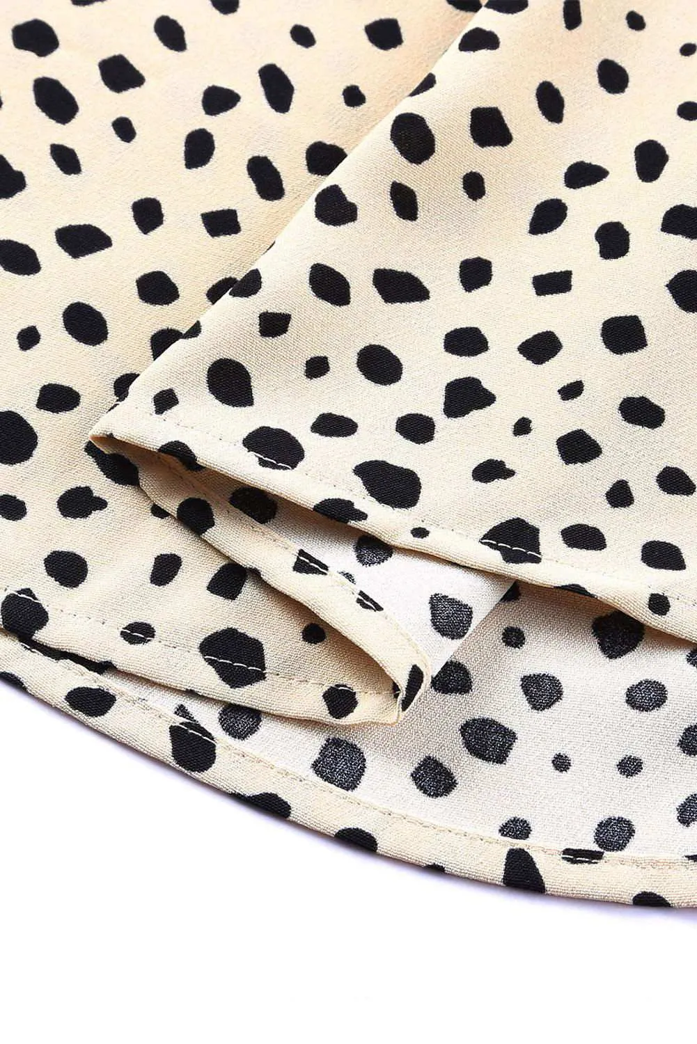 Brown Leopard 3/4 Sleeves Blouse