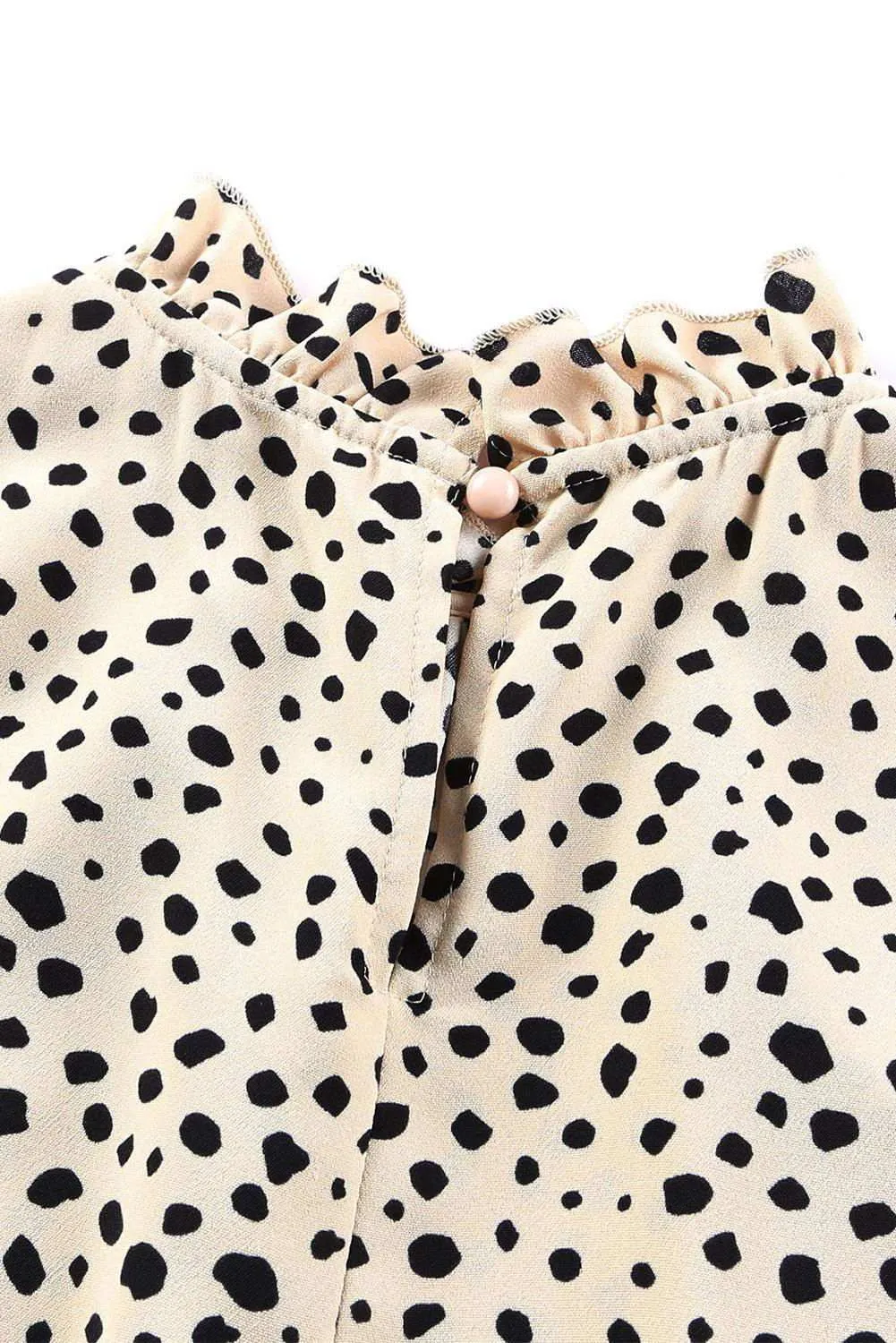 Brown Leopard 3/4 Sleeves Blouse
