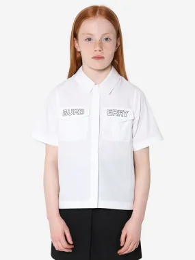 Burberry Girls Cotton Pocket Nancy Blouse