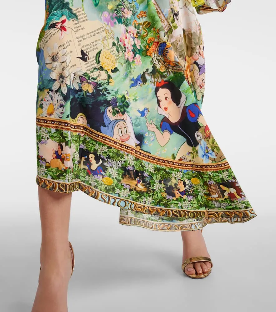 Camilla Embellished printed silk kaftan