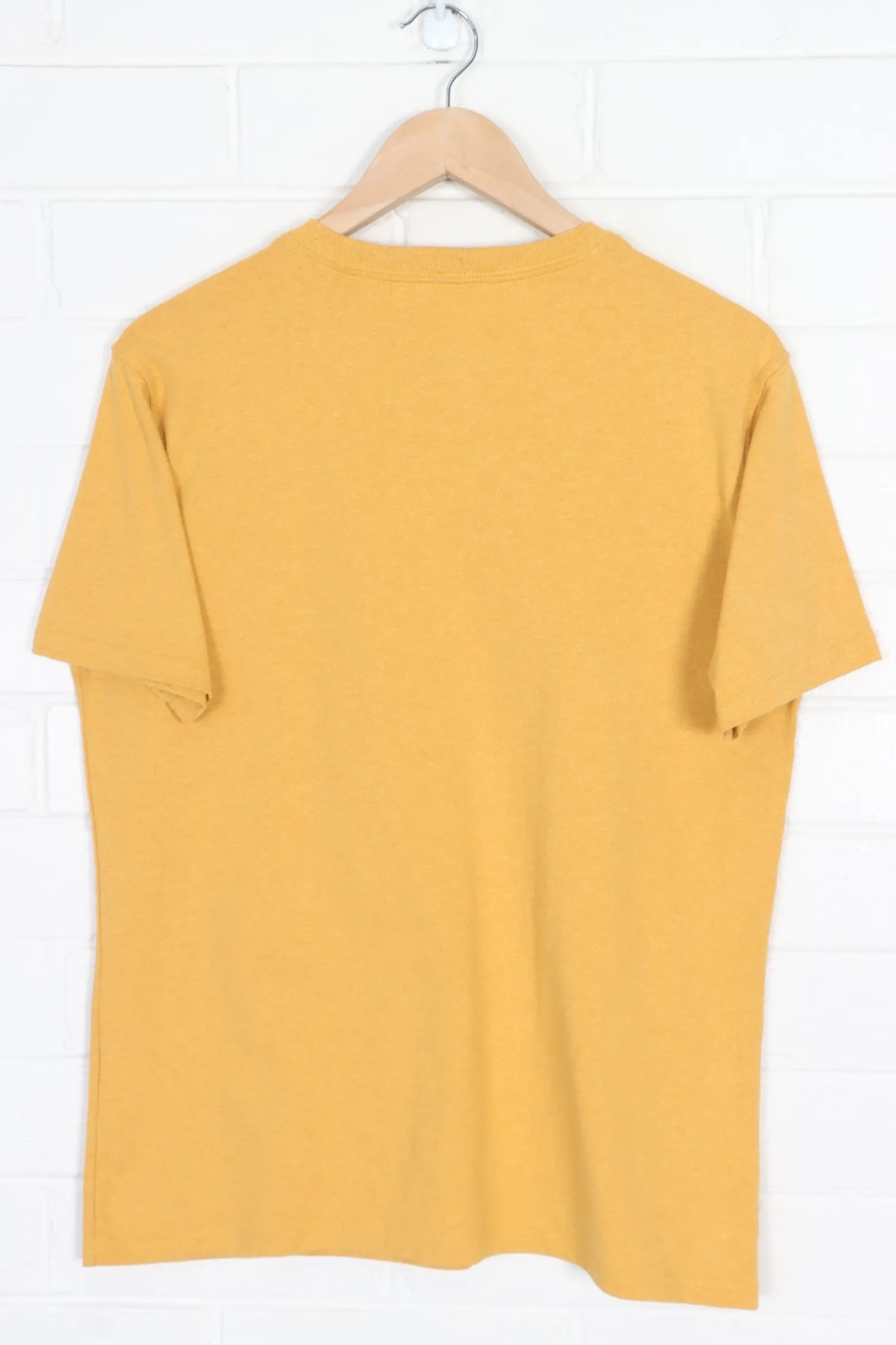 CARHARTT Mustard Yellow Front Pocket Casual Tee (M)