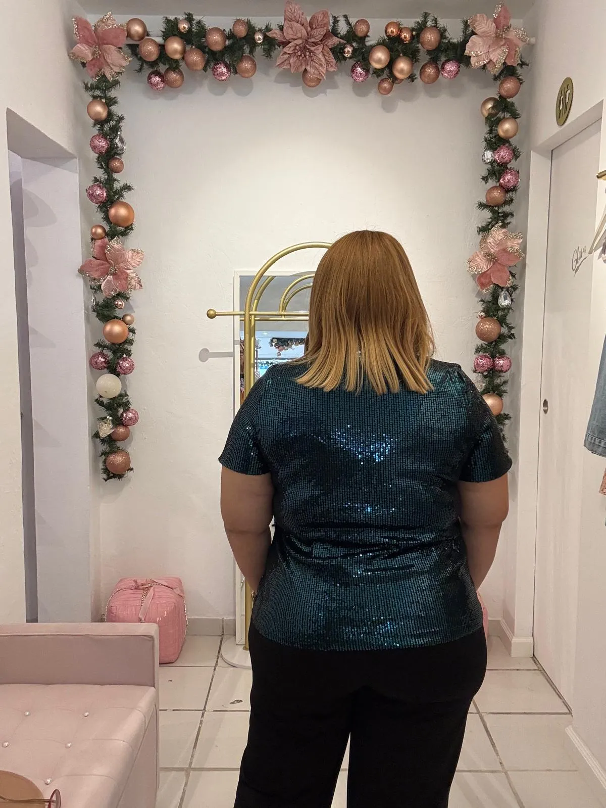 Chic Sequin Blouse