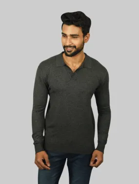 Collared Smart Fit Full Sleeves T-Shirt