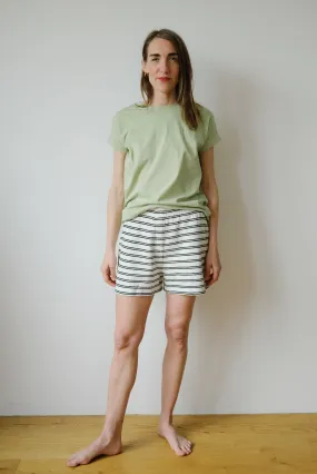 cotton shorts - naasrin - striped