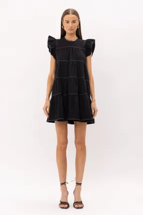 Denim Tiered Dress