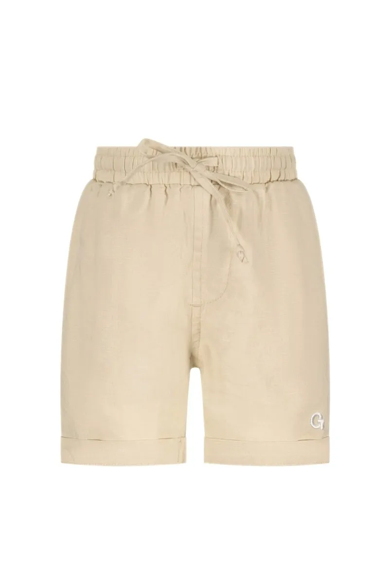 DEUCY linnen shorts Sand