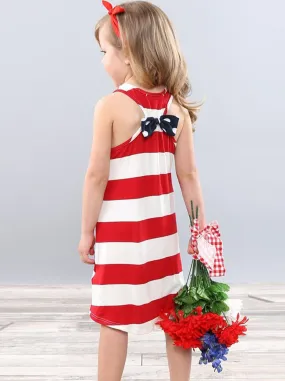 Dots In My Pocket Striped Sundress