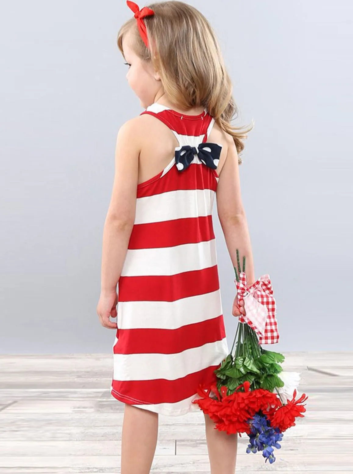 Dots In My Pocket Striped Sundress