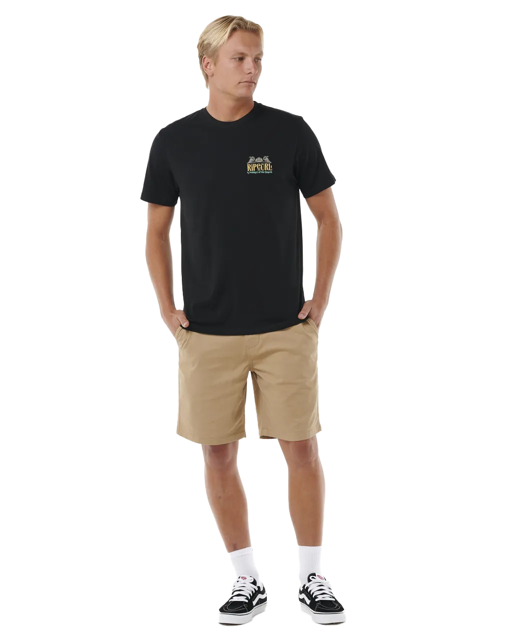Down The Line T-Shirt in Black