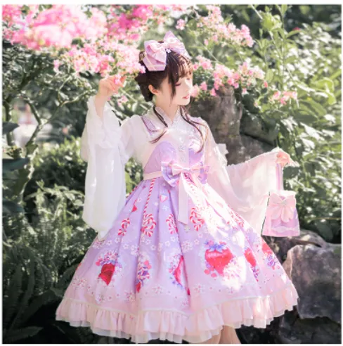 Forest Wardrobe ~ Fuying ~ Wa Lolita Lace Flounce Blouse