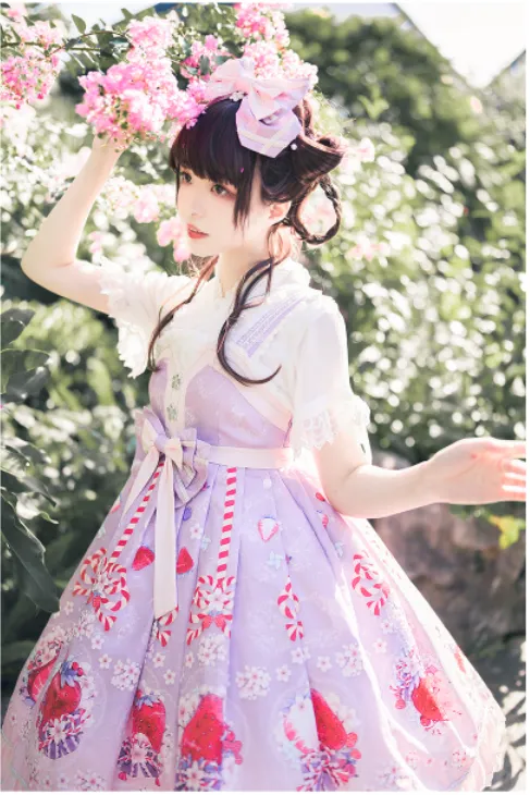 Forest Wardrobe ~ Fuying ~ Wa Lolita Lace Flounce Blouse
