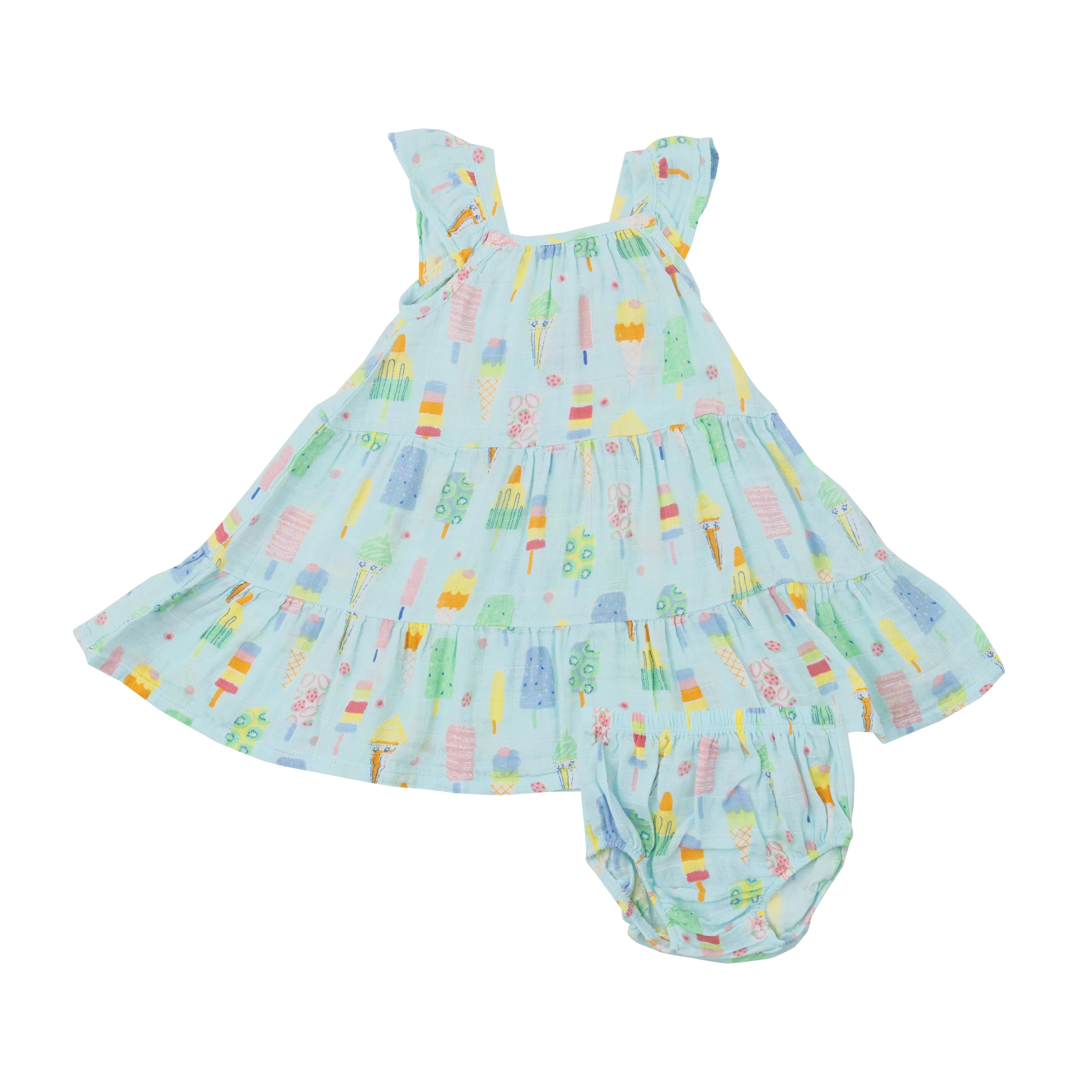 Fruit Dream Popsicles Twirly Sundress and Diaper Cover