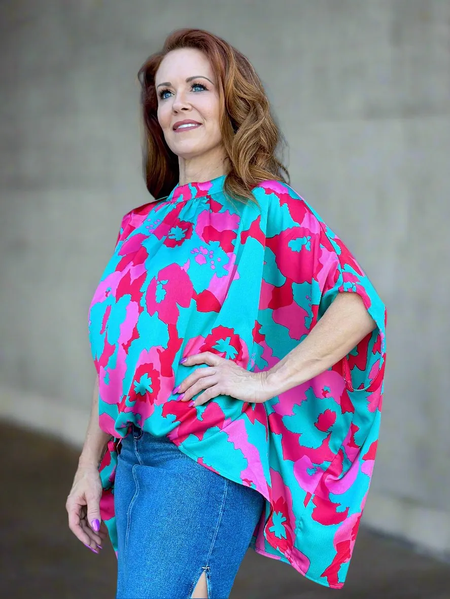 High Neck Relaxed Silhouette Top