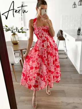 Lace Up Backless Sexy Maxi Dress Summer Women Elastic Red Long Elegant Ladies Holiday Dress Sundress Vestido Chiffon