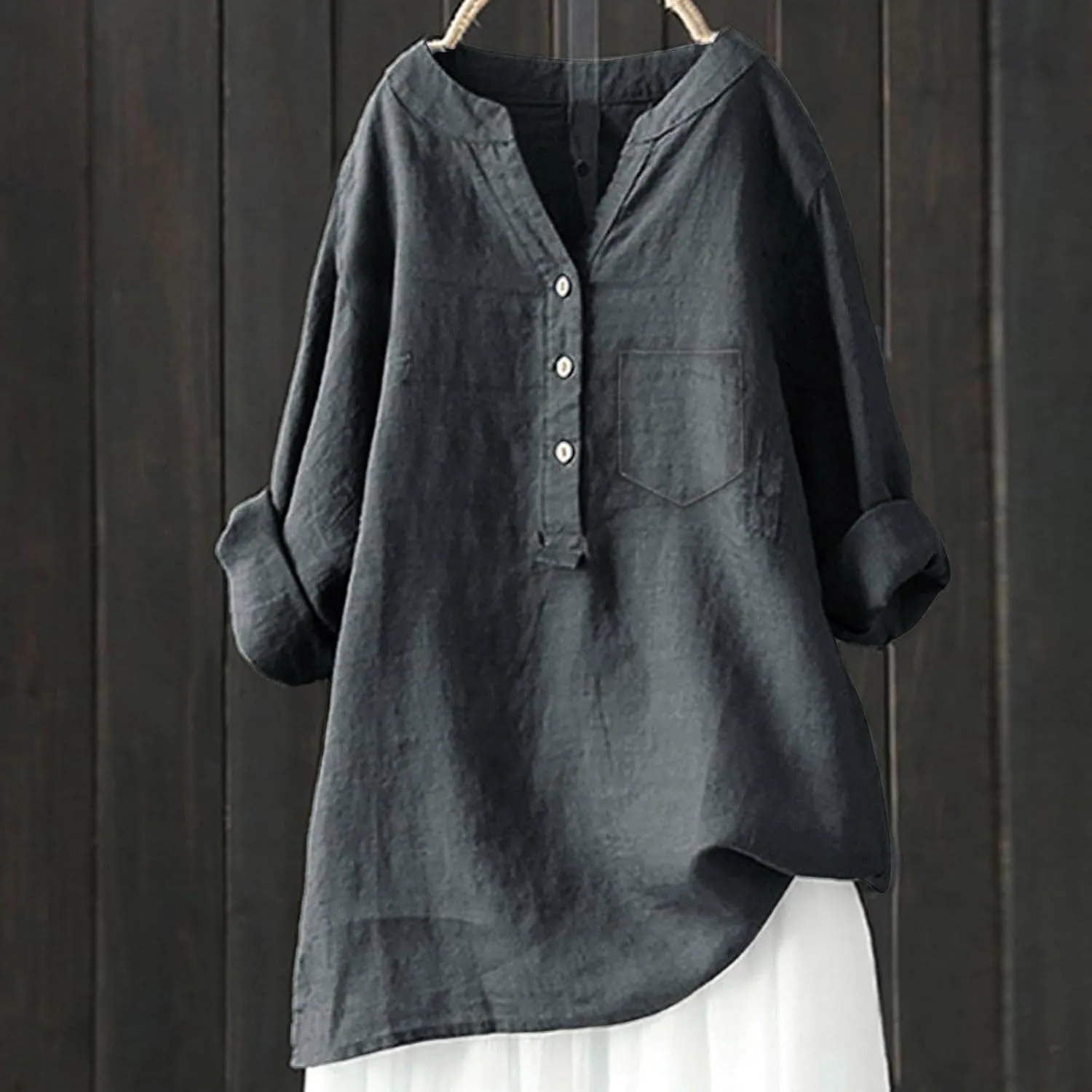Linen Shirt for Women Breathable Tops Loose Fit Tshirts Womens Daily Gauze Blouses Summer Cotton Linen Top 2025