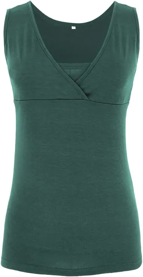 Maternity Nursing Top Summer Casual Pregnancy Breastfeeding Vest Sleeveless V Neck T Shirt Breathable Pregnant Blouse