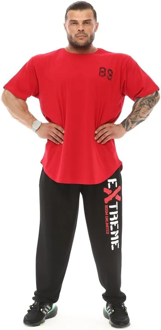 Men's Oversize T-Shirt Thin Fabric 100% Cotton Rag Top Gym T-Shirt