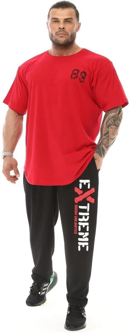 Men's Oversize T-Shirt Thin Fabric 100% Cotton Rag Top Gym T-Shirt