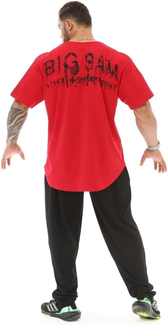 Men's Oversize T-Shirt Thin Fabric 100% Cotton Rag Top Gym T-Shirt