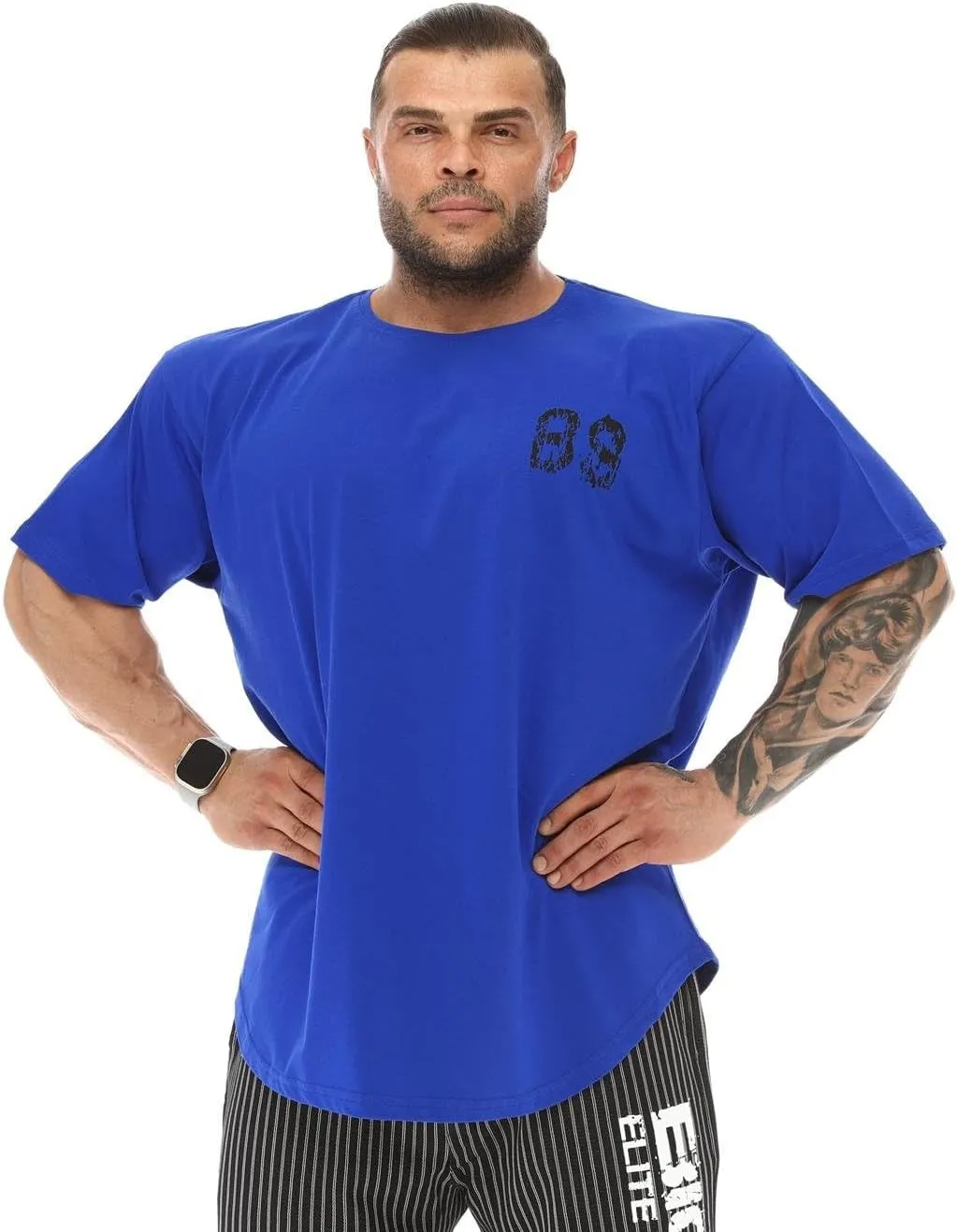Men's Oversize T-Shirt Thin Fabric 100% Cotton Rag Top Gym T-Shirt