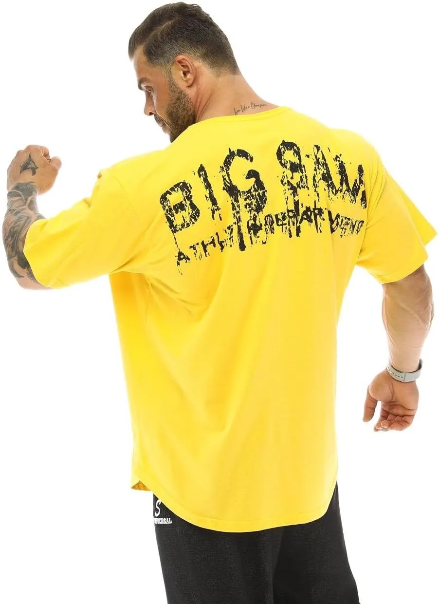 Men's Oversize T-Shirt Thin Fabric 100% Cotton Rag Top Gym T-Shirt