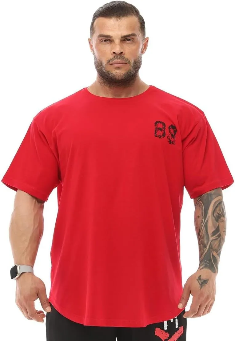 Men's Oversize T-Shirt Thin Fabric 100% Cotton Rag Top Gym T-Shirt