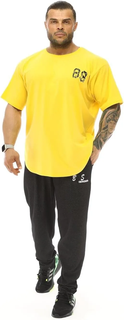 Men's Oversize T-Shirt Thin Fabric 100% Cotton Rag Top Gym T-Shirt