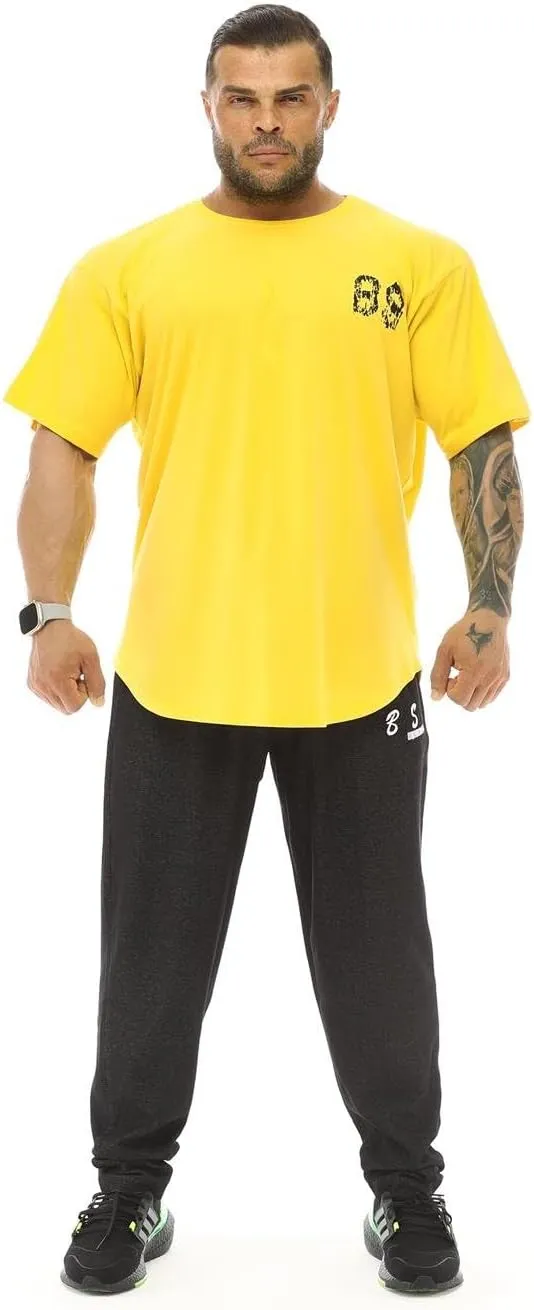 Men's Oversize T-Shirt Thin Fabric 100% Cotton Rag Top Gym T-Shirt