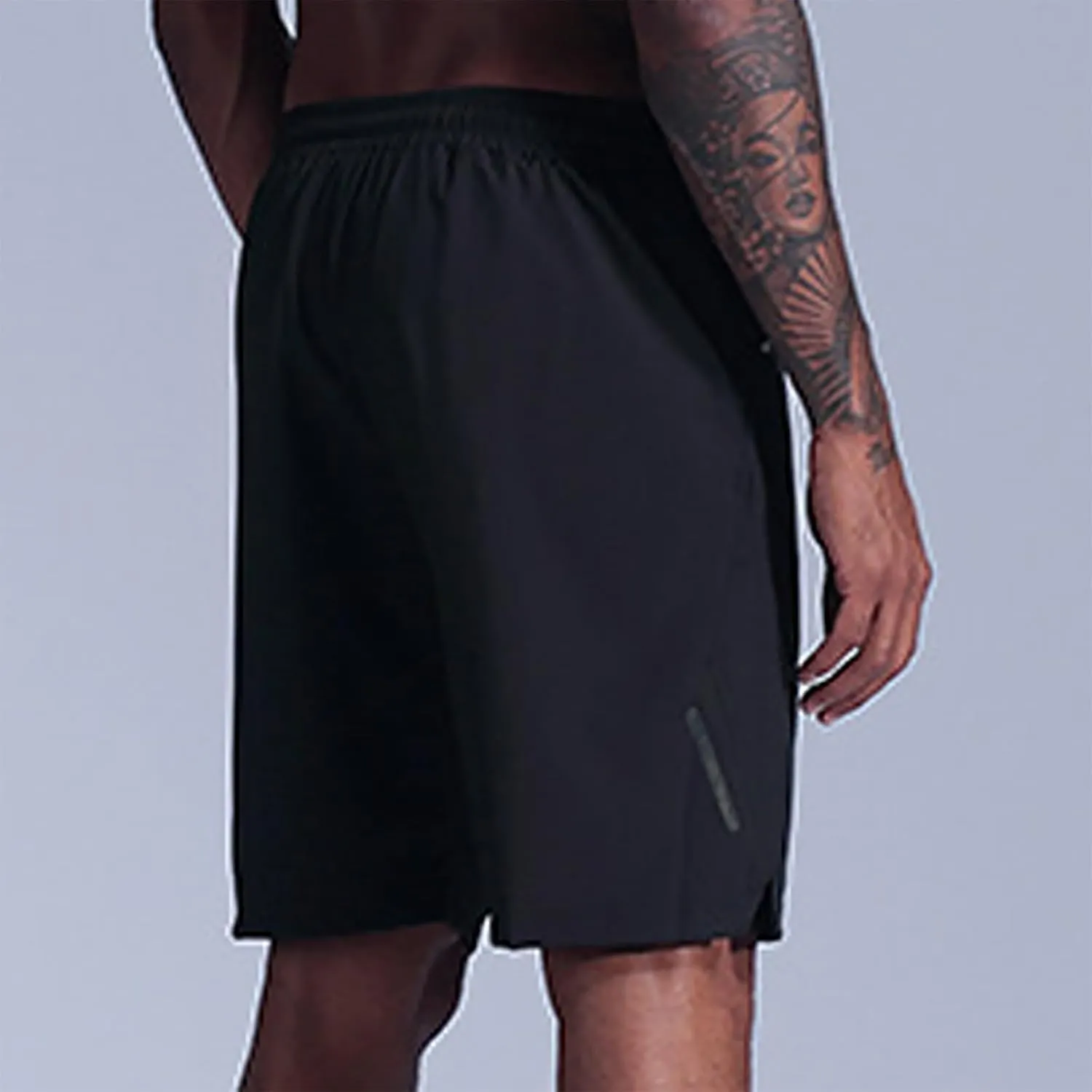 Mens Summer Quick Dry Athletic Running Shorts Drawstrings Lightweight 7 Inch Gym Workout Shorts Loose Solid Training Short