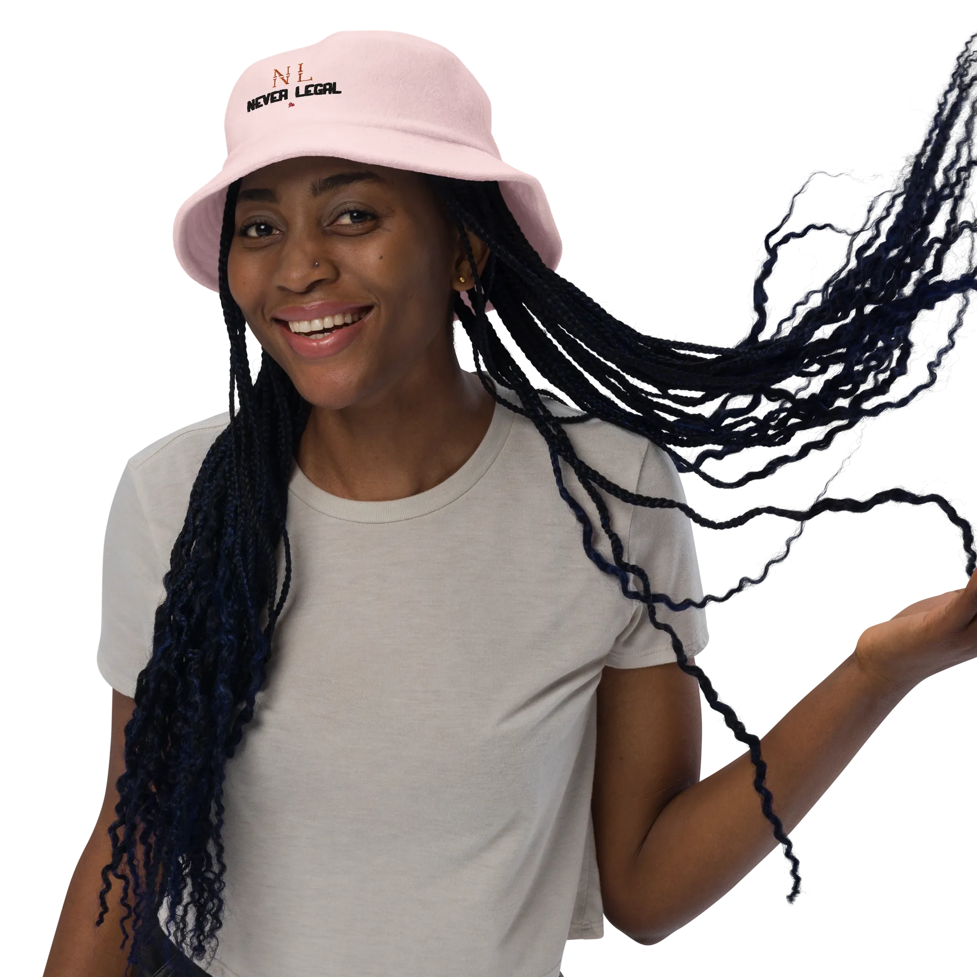 NEVER LEGAL 9X-Terry cloth bucket hat
