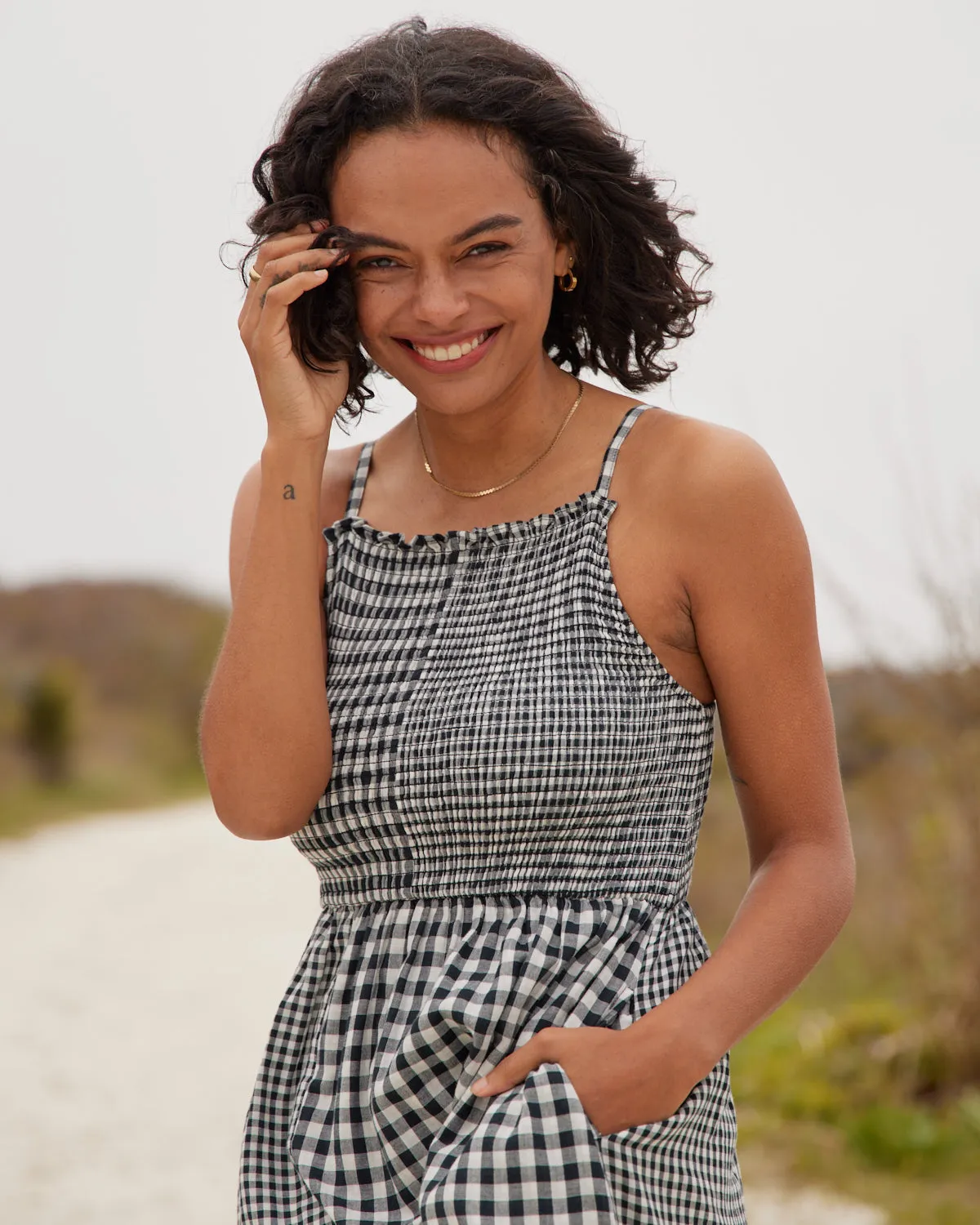 Organic Smocked Patchwork Dress by United By Blue