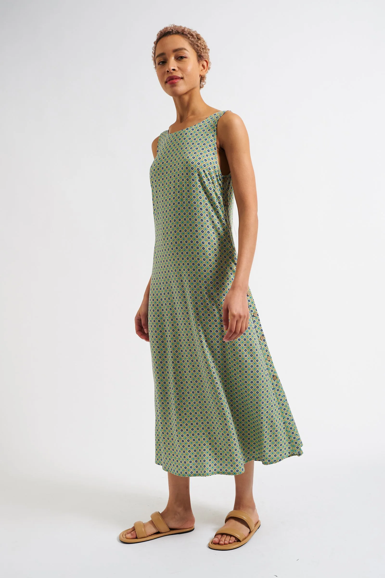 Orinda Tangiers Print Midaxi Sundress