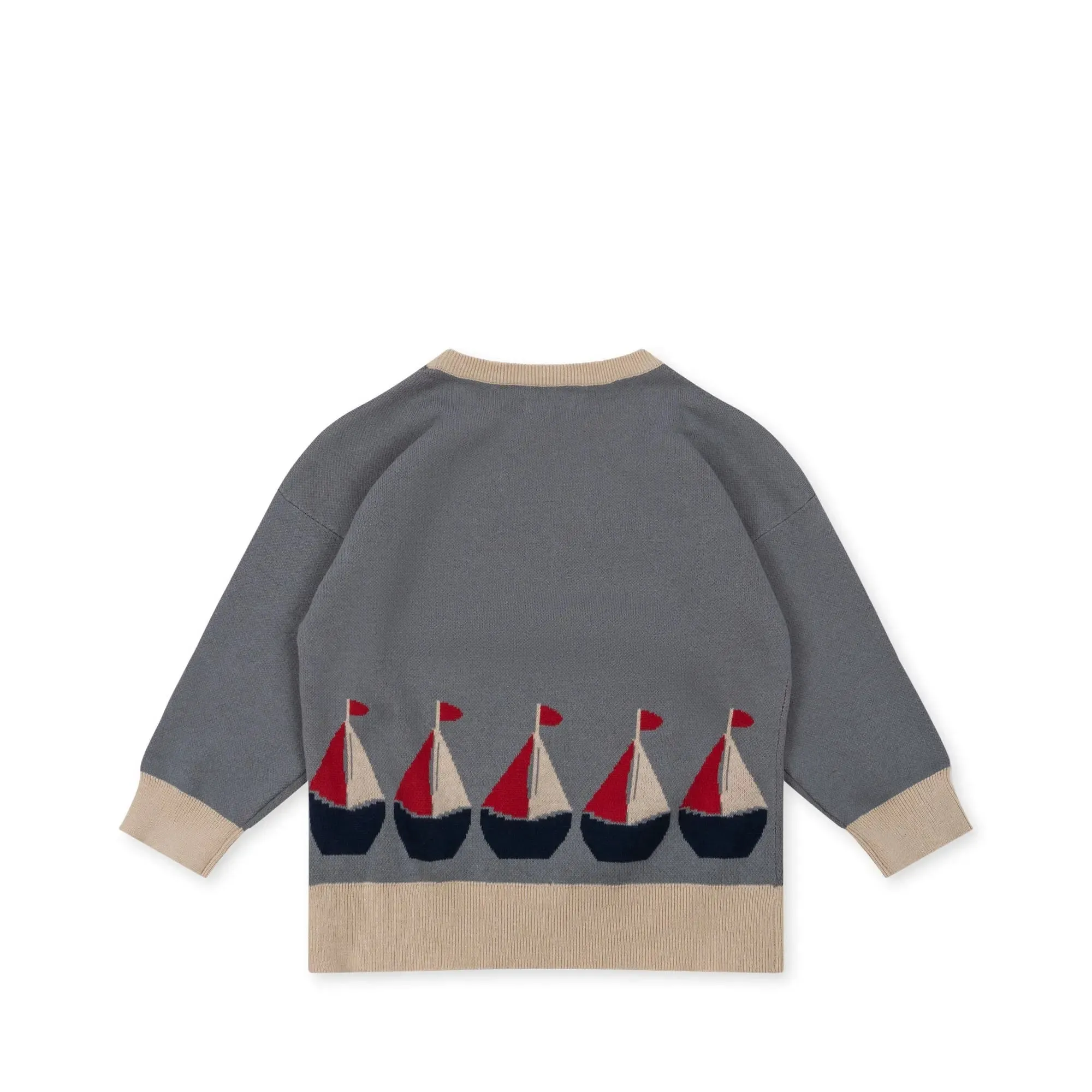 Sail Away Lapis Knit Blouse Gots