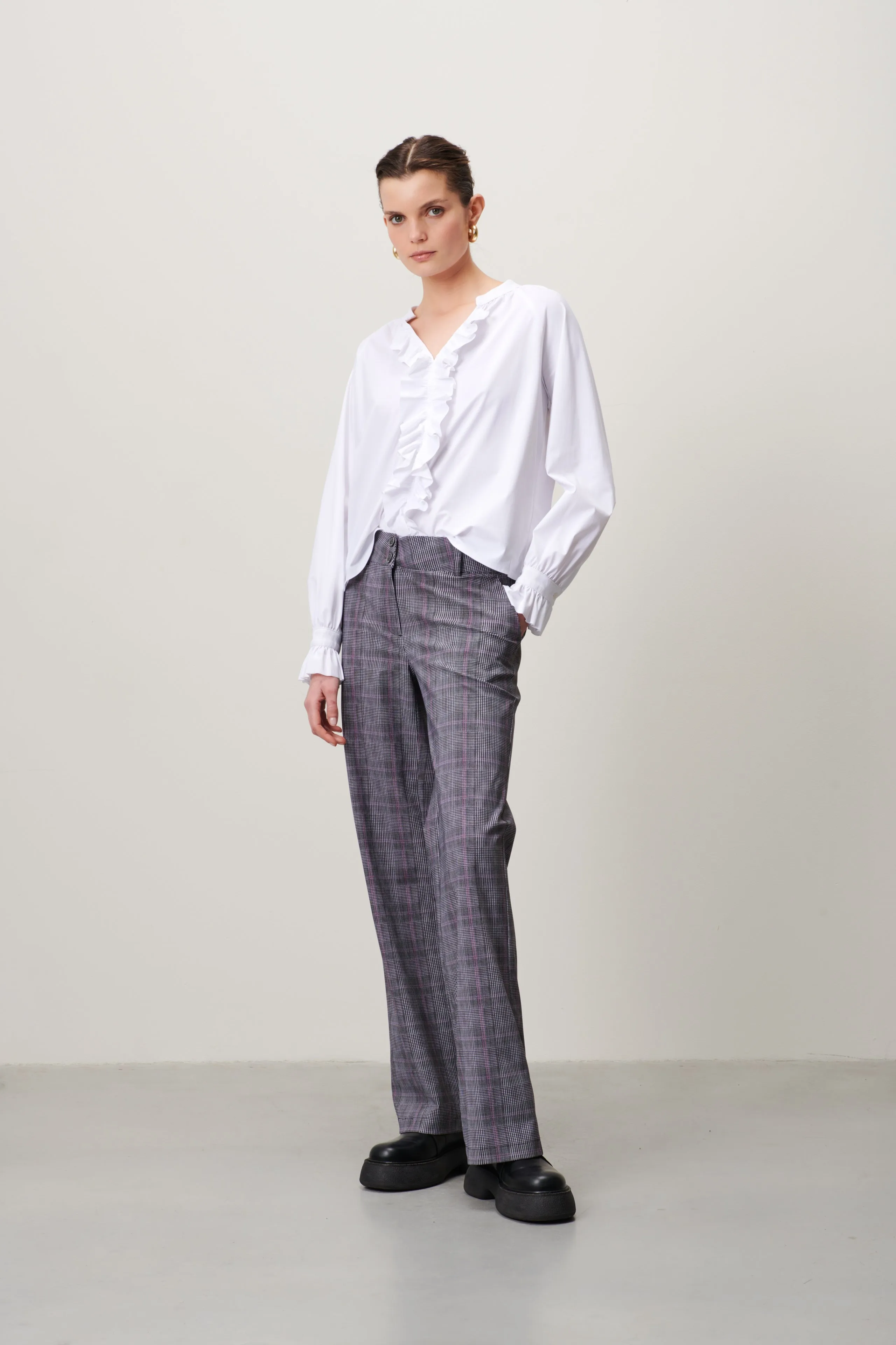 Selina Blouse Technical Jersey | White