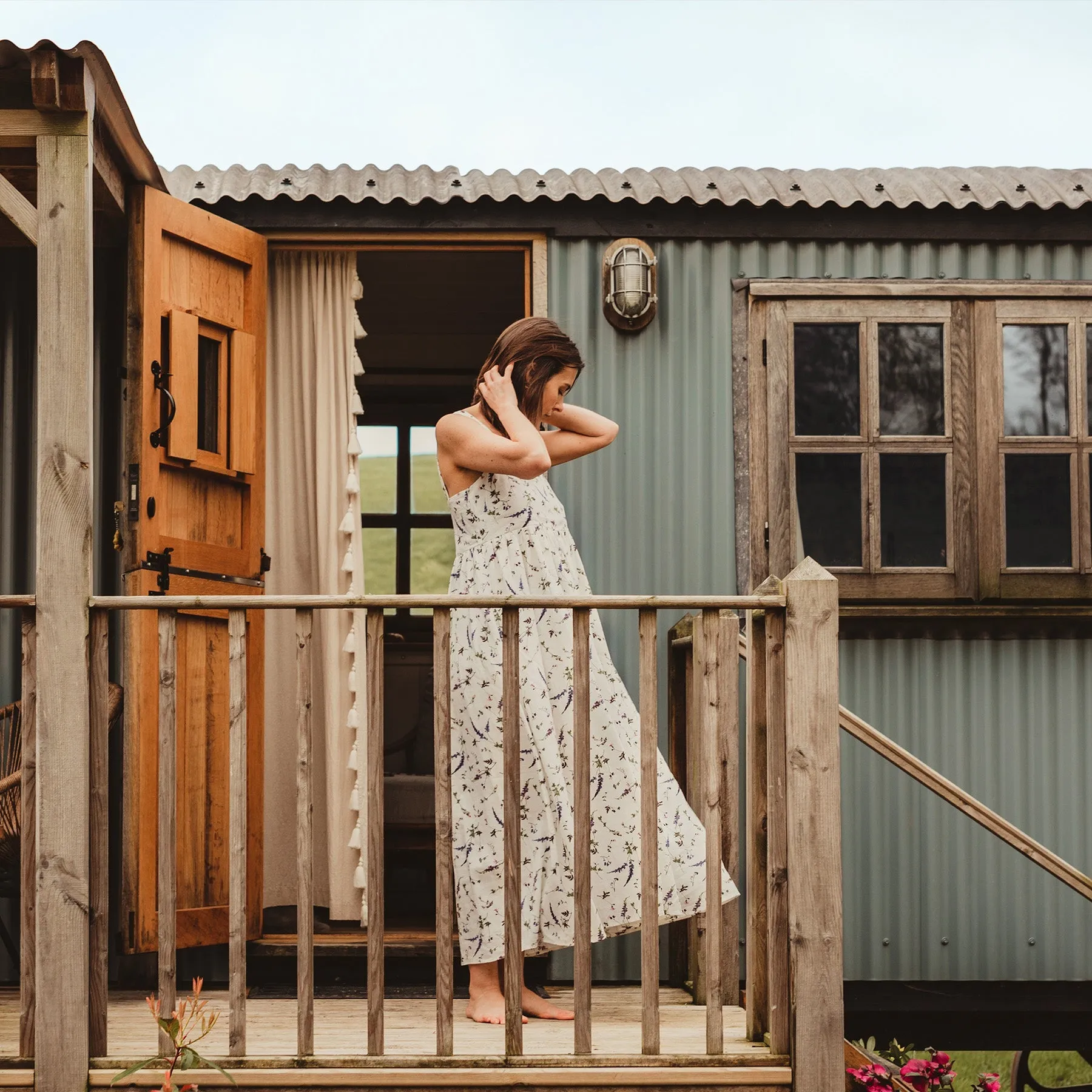 Spring Floral Sun Dress by Albaray