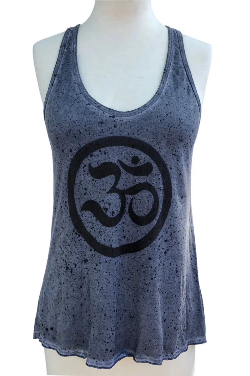 SWEET VIRTUES-Ohm Splatter Dye Cotton Racer Back Tank