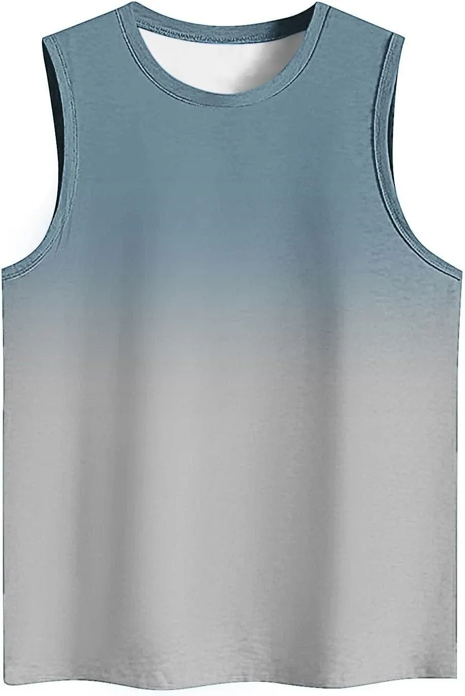 Tank Tops for Women Summer Casual Gradient Color Sleeveless Round Neck Clothes Soft Fashion Vacation Tunic Tank 2025