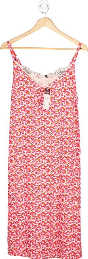 Ulla Popken Red/Pink Floral Print Sundress EU 46/48