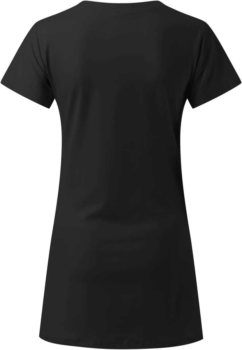 Women's Summer Casual T Shirt Dresses Short Sleeve Crewneck Slim Solid Color Mini Shift Dress Beach Vacation Outfits