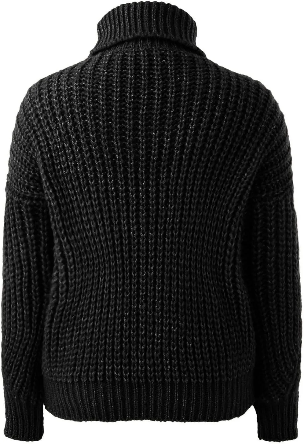 Womens Turtleneck Oversized Sweaters Lanternn Long Sleeve Pullover Loose Chunky Knit Sweater Casual Fall Winter