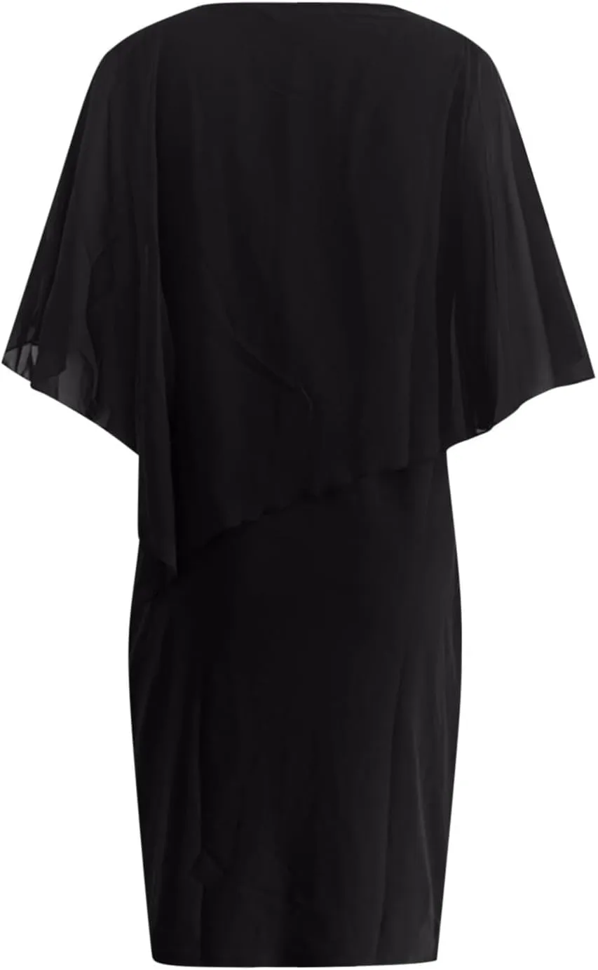 Women's V-Neck Dress Casual Sparkly Elegant Evening Cocktail Clothing Comfortable Loose Lightweight Outfits 2025
